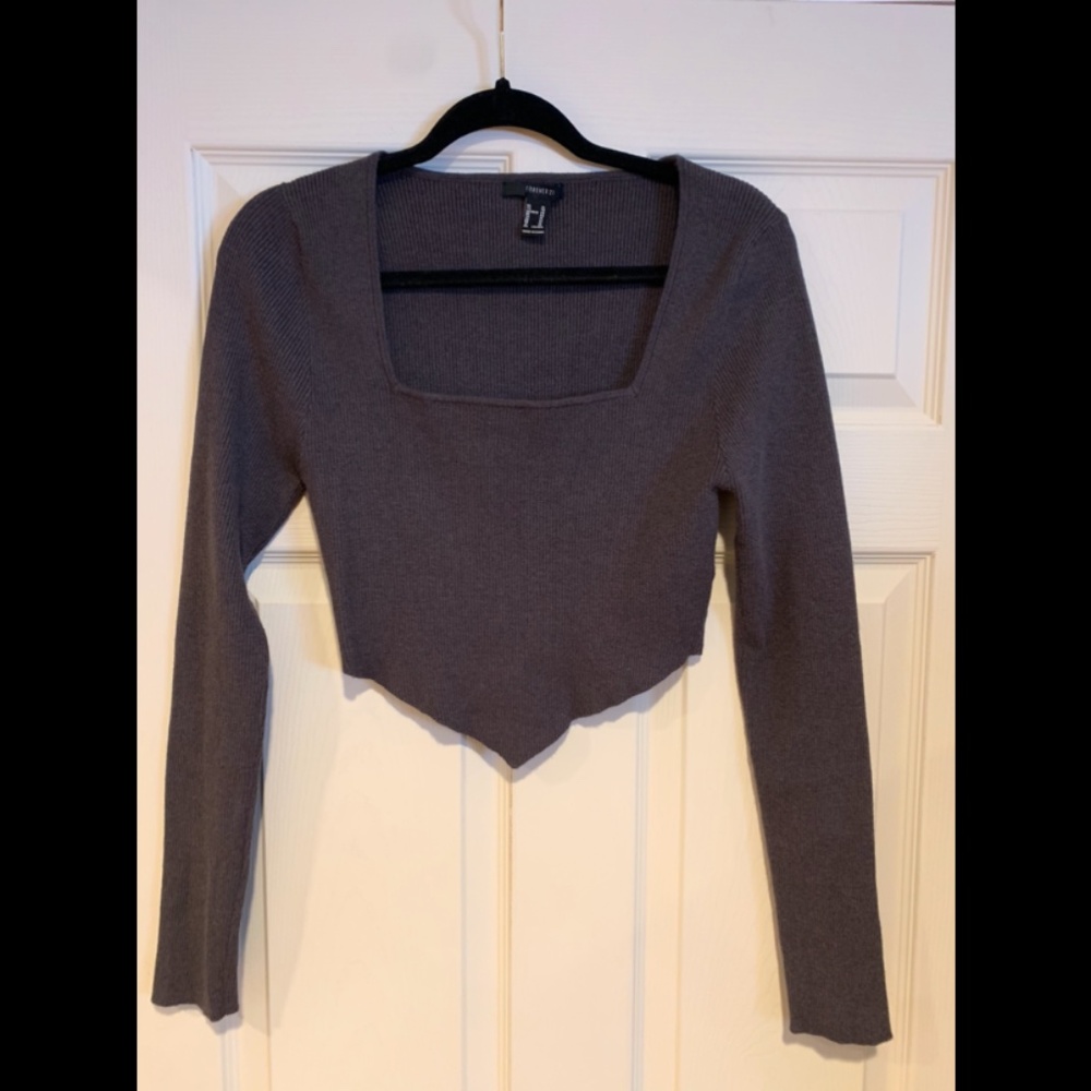 Forever 21 V-Front Crop Top